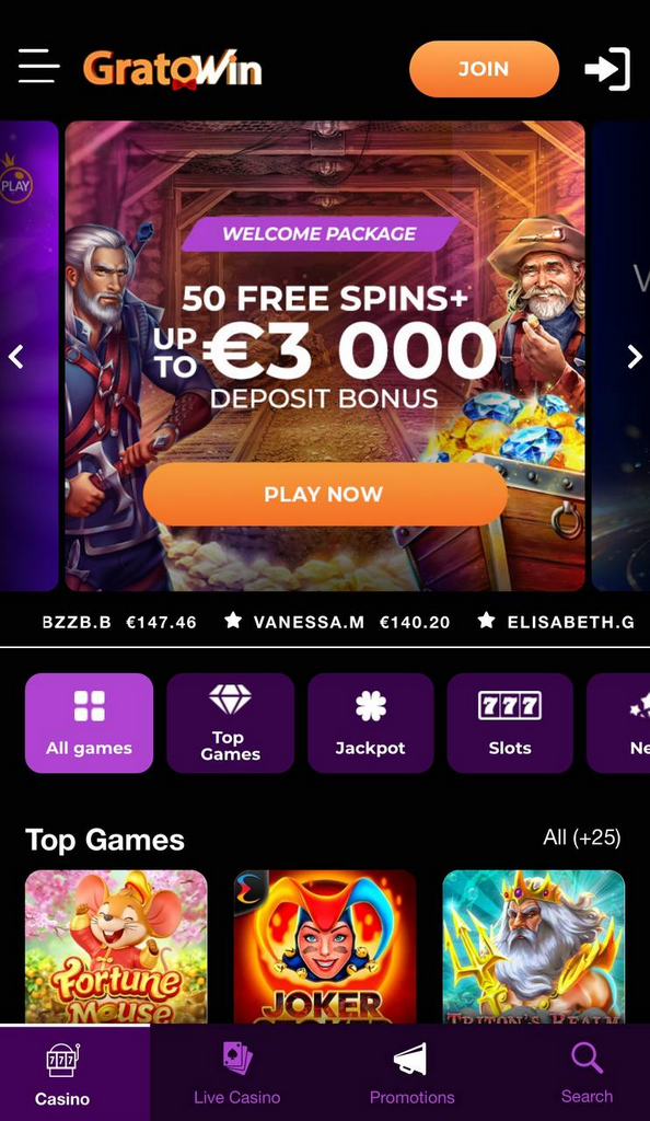 Recensione di GratoWin Gambling Enterprise